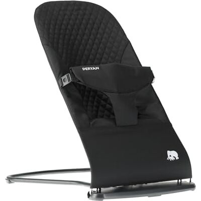 Deryan Buddy Transat pour bébé – Ergonomique et doux – Réglable et pliable – Transat de voyage pour bébé de 0 à 9 kg – Noir - Publicité Deryan Buddy Transat pour bébé – Ergonomique et doux – Réglable et pliable – Transat de voyage pour bébé de 0 à 9 kg – Noir - Publicité