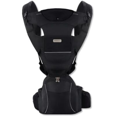 SONARIN 3-en-1 Multifonctionnel Porte-bébé avec Siège à Hanche,Multiposition Echarpe de Portage avec Fonction de Rangement,Portage Avant et Arrière pour Nouveau-né 0-36 Mois(Noir) - Publicité SONARIN 3-en-1 Multifonctionnel Porte-bébé avec Siège à Hanche,Multiposition Echarpe de Portage avec Fonction de Rangement,Portage Avant et Arrière pour Nouveau-né 0-36 Mois(Noir) - Publicité