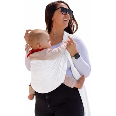 Naturiou Naturioù R'Sling Écharpe de Portage Sans Noeud Mesh Anti-Chaleur Couleur Universelle Blanc - Publicité Naturiou Naturioù R'Sling Écharpe de Portage Sans Noeud Mesh Anti-Chaleur Couleur Universelle Blanc - Publicité