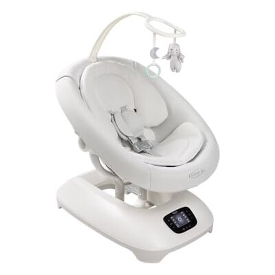 Graco Eluma Sway Balançoire apaisante pour bébé de la naissance jusqu'à 9 kg (environ 6 mois), technologie de détection des pleurs qui détecte votre bébé et apaise/s'installe, 3 positions - Publicité Graco Eluma Sway Balançoire apaisante pour bébé de la naissance jusqu'à 9 kg (environ 6 mois), technologie de détection des pleurs qui détecte votre bébé et apaise/s'installe, 3 positions - Publicité