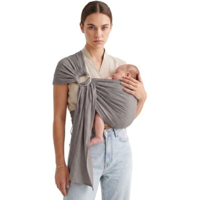 Naturiou Écharpe de Portage Sling Simply Sling Coton Maintien Physiologique Quotidien Gris - Publicité Naturiou Écharpe de Portage Sling Simply Sling Coton Maintien Physiologique Quotidien Gris - Publicité