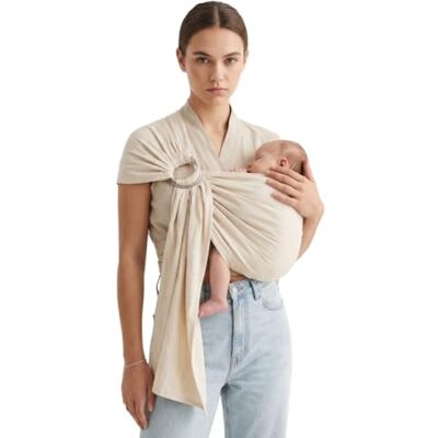Naturiou Naturioù Simply Sling Écharpe de Portage Bébé Simple Sans Noeud 100% Coton Tissage Sergé Brisé Naissance à 15kg Écru - Publicité Naturiou Naturioù Simply Sling Écharpe de Portage Bébé Simple Sans Noeud 100% Coton Tissage Sergé Brisé Naissance à 15kg Écru - Publicité