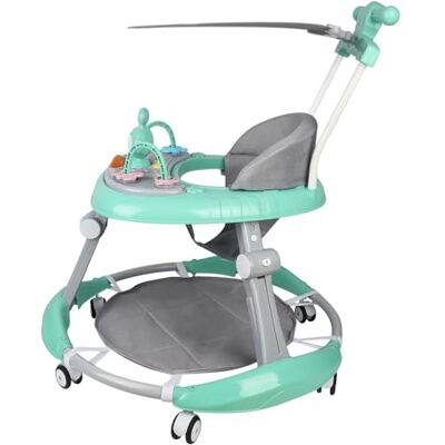 LANTUS Trotteur Bébé Pliable, Marchette Evolutif Bébé avec Boîte à Musique et Lumières,Rangement Facile, 6 Mois et Plus-70 * 70 * 91cm- Vert - Publicité LANTUS Trotteur Bébé Pliable, Marchette Evolutif Bébé avec Boîte à Musique et Lumières,Rangement Facile, 6 Mois et Plus-70 * 70 * 91cm- Vert - Publicité