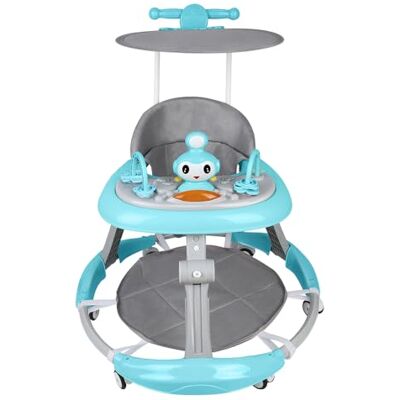 LANTUS Trotteur Bébé Pliable, Marchette Evolutif Bébé avec Boîte à Musique et Lumières,Rangement Facile, 6 Mois et Plus-70 * 70 * 91cm- Bleu - Publicité LANTUS Trotteur Bébé Pliable, Marchette Evolutif Bébé avec Boîte à Musique et Lumières,Rangement Facile, 6 Mois et Plus-70 * 70 * 91cm- Bleu - Publicité