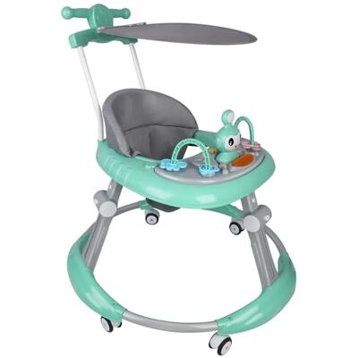 LANTUS Trotteur Bébé Pliable, Marchette Evolutif Bébé avec Boîte à Musique et Lumières,Rangement Facile, 6 Mois et Plus-70 * 70 * 91cm- Vert - Publicité LANTUS Trotteur Bébé Pliable, Marchette Evolutif Bébé avec Boîte à Musique et Lumières,Rangement Facile, 6 Mois et Plus-70 * 70 * 91cm- Vert - Publicité