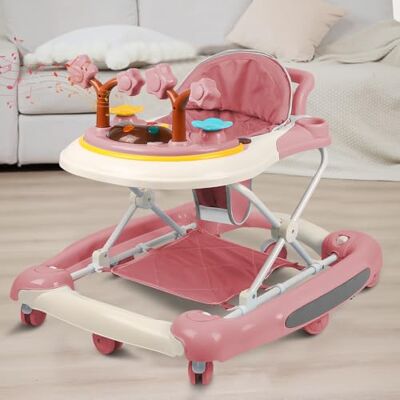 LANTUS Trotteur bébé,Siège Bébé Table d’Activités,Sièges Sauteurs Suspendus,Trotteur avec musique et lumières,Siège Harnais Sauteur Bébé-67 * 72 * 92cm- Rose (A) - Publicité LANTUS Trotteur bébé,Siège Bébé Table d’Activités,Sièges Sauteurs Suspendus,Trotteur avec musique et lumières,Siège Harnais Sauteur Bébé-67 * 72 * 92cm- Rose (A) - Publicité