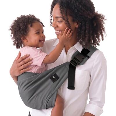 Boba Buddy Porte-Bambin Coton, Portage Épaule & Hanche, Gris Design Épaule Rapide avec Boucle de Sécurité, Sangle Réglable et Assise Spacieuse, sac de voyage assorti pour les sorties. Publicité Boba Buddy Porte-Bambin Coton, Portage Épaule & Hanche, Gris Design Épaule Rapide avec Boucle de Sécurité, Sangle Réglable et Assise Spacieuse, sac de voyage assorti pour les sorties. Publicité