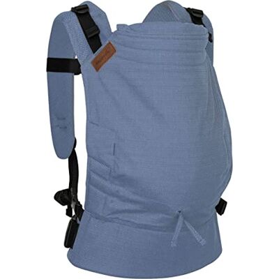 Hoppediz Buckle, Porte-bébé 4 en 1 pour nouveau-né dès la naissance, Fullbuckle, 3,5-20 kg Design Crète - Publicité Hoppediz Buckle, Porte-bébé 4 en 1 pour nouveau-né dès la naissance, Fullbuckle, 3,5-20 kg Design Crète - Publicité