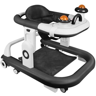 LANTUS Trotteur Bébé 5 en 1, 5 Niveaux Coussin de Siège Lavable pour Enfants de 6 à 18 Mois Jusqu'à 12 KGRenversement -70 * 56 * 42cm- Noir - Publicité LANTUS Trotteur Bébé 5 en 1, 5 Niveaux Coussin de Siège Lavable pour Enfants de 6 à 18 Mois Jusqu'à 12 KGRenversement -70 * 56 * 42cm- Noir - Publicité