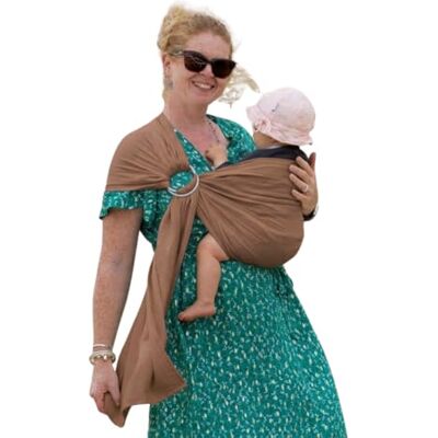 Naturiou Naturioù Simply Sling Écharpe de Portage Bébé Sans Noeud 100% Coton Mocha - Publicité Naturiou Naturioù Simply Sling Écharpe de Portage Bébé Sans Noeud 100% Coton Mocha - Publicité