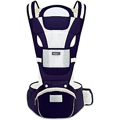 SONARIN Porte-bébé Respirant avec Siège à Hanche pour Nouveau-né et Enfant de 0 à 36 Mois,Pur Coton Maille 3D Porte Bébé Ergonomique,Taille Réglable Multifonctionnel,Jusqu'à 30 KG(Bleu Foncé) - Publicité SONARIN Porte-bébé Respirant avec Siège à Hanche pour Nouveau-né et Enfant de 0 à 36 Mois,Pur Coton Maille 3D Porte Bébé Ergonomique,Taille Réglable Multifonctionnel,Jusqu'à 30 KG(Bleu Foncé) - Publicité