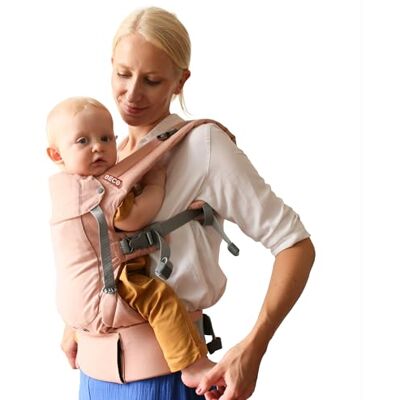 Beco Gemini 2.0 Porte-Bébé Naissance à Bambin, 4 Positions, Rose Rembourrage M-Cloud, Assise Ergonomique Physiologique, réglage complet pour chaque parent, évolutif avec l'enfant. Publicité Beco Gemini 2.0 Porte-Bébé Naissance à Bambin, 4 Positions, Rose Rembourrage M-Cloud, Assise Ergonomique Physiologique, réglage complet pour chaque parent, évolutif avec l'enfant. Publicité