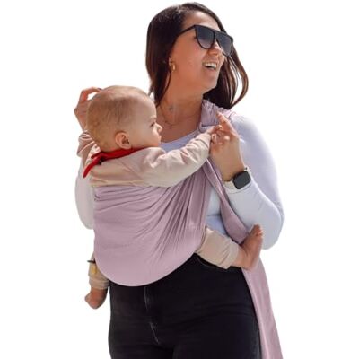 Naturiou Naturioù R'sling Écharpe de Portage Sans Noeud Tissu Mesh Respirant Idéal Été Léger et Ergonomique Mauve Pastel - Publicité Naturiou Naturioù R'sling Écharpe de Portage Sans Noeud Tissu Mesh Respirant Idéal Été Léger et Ergonomique Mauve Pastel - Publicité