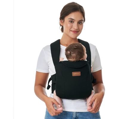 momcozy Porte Bebe Nouveau-Né 3,2 à 11,3 kg Coton Noir Porté Bébé, Ergonomique en M, Facile à Enfiler, Soutien Lombaire, Favorise le Développement Sain des Hanches - Publicité momcozy Porte Bebe Nouveau-Né 3,2 à 11,3 kg Coton Noir Porté Bébé, Ergonomique en M, Facile à Enfiler, Soutien Lombaire, Favorise le Développement Sain des Hanches - Publicité