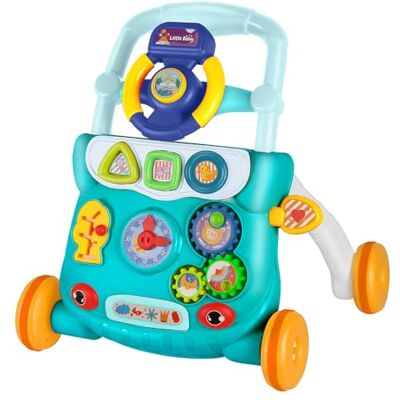 LANTUS Trotteur Bebe Marcheur D'apprentissage Assis-Debout, Apprentissage de la Marche, Cadeau Bébé Dès 9 Mois Garçon Fille Evolutif 3 en 1,62 * 68 * 36-81cm- Vert - Publicité LANTUS Trotteur Bebe Marcheur D'apprentissage Assis-Debout, Apprentissage de la Marche, Cadeau Bébé Dès 9 Mois Garçon Fille Evolutif 3 en 1,62 * 68 * 36-81cm- Vert - Publicité