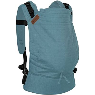 Hoppediz Buckle, Porte-bébé 4 en 1 pour nouveau-né dès la naissance, Fullbuckle, 3,5-20 kg Design Ibiza - Publicité Hoppediz Buckle, Porte-bébé 4 en 1 pour nouveau-né dès la naissance, Fullbuckle, 3,5-20 kg Design Ibiza - Publicité