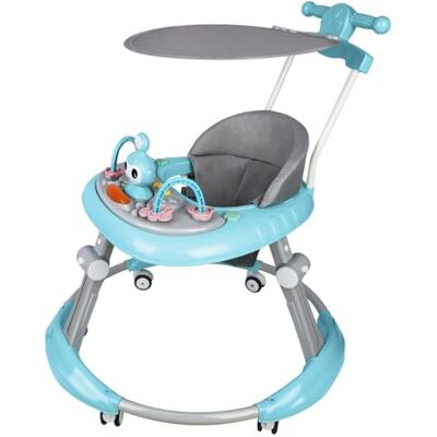 LANTUS Trotteur Bébé Pliable, Marchette Evolutif Bébé avec Boîte à Musique et Lumières,Rangement Facile, 6 Mois et Plus-70 * 70 * 91cm- Bleu - Publicité LANTUS Trotteur Bébé Pliable, Marchette Evolutif Bébé avec Boîte à Musique et Lumières,Rangement Facile, 6 Mois et Plus-70 * 70 * 91cm- Bleu - Publicité