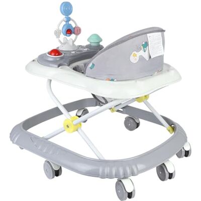 LANTUS Trotteur Bébé 4-en-1 Gris avec fonction pousseur, Marchette Evolutif Bébé avec Boîte à Musique et Lumières, Coussin de Siège Lavable pour Enfants de 6 à 18 Mois Jusqu'à 12 KG-67 * 72 * 92cm- Gris (B) - Publicité LANTUS Trotteur Bébé 4-en-1 Gris avec fonction pousseur, Marchette Evolutif Bébé avec Boîte à Musique et Lumières, Coussin de Siège Lavable pour Enfants de 6 à 18 Mois Jusqu'à 12 KG-67 * 72 * 92cm- Gris (B) - Publicité