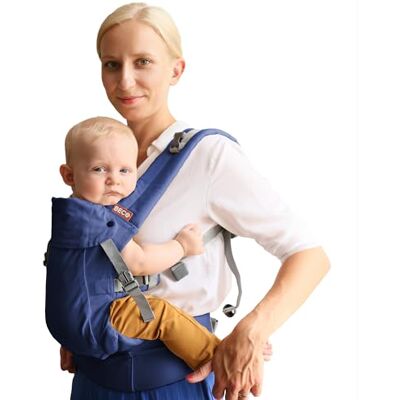 Beco Gemini 2.0 Porte-Bébé Naissance à Bambin, 4 Positions, Bleu Rembourrage M-Cloud, Assise Ergonomique Physiologique, réglage complet pour chaque parent, évolutif avec l'enfant. Publicité Beco Gemini 2.0 Porte-Bébé Naissance à Bambin, 4 Positions, Bleu Rembourrage M-Cloud, Assise Ergonomique Physiologique, réglage complet pour chaque parent, évolutif avec l'enfant. Publicité