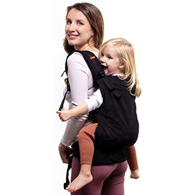 Beco Toddler Porte-enfant avec Assise Extralarge Porte-enfant, Léger et Respirant Portage Avant et Arrière Pour les Enfants Pesant entre 9 et 27 kg (Noir intégral) - Publicité Beco Toddler Porte-enfant avec Assise Extralarge Porte-enfant, Léger et Respirant Portage Avant et Arrière Pour les Enfants Pesant entre 9 et 27 kg (Noir intégral) - Publicité