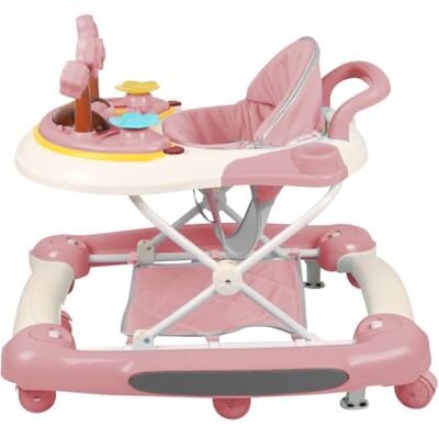 LANTUS Trotteur bébé,Siège Bébé Table d’Activités,Sièges Sauteurs Suspendus,Trotteur avec musique et lumières,Siège Harnais Sauteur Bébé-67 * 72 * 92cm- Rose (A) - Publicité LANTUS Trotteur bébé,Siège Bébé Table d’Activités,Sièges Sauteurs Suspendus,Trotteur avec musique et lumières,Siège Harnais Sauteur Bébé-67 * 72 * 92cm- Rose (A) - Publicité