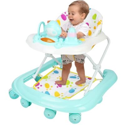 LANTUS Trotteur Marche Bebe Pliable avec 3 Hauteur Réglable, Siège et Plateau Amovible, Garçon Fille Evolutif 3 en 1, Centre d'Activités pour Tout-petits 6+ Mois,62 * 68 * 36-81cm- Vert - Publicité LANTUS Trotteur Marche Bebe Pliable avec 3 Hauteur Réglable, Siège et Plateau Amovible, Garçon Fille Evolutif 3 en 1, Centre d'Activités pour Tout-petits 6+ Mois,62 * 68 * 36-81cm- Vert - Publicité