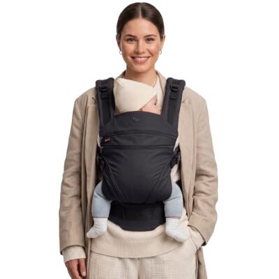 manduca XT Baby Carrier Porte Bebe Siège ajustable, s'étend du nouveau-né au tout-petit Porte bébé avec 3 options de portage, Melange Black - Publicité manduca XT Baby Carrier Porte Bebe Siège ajustable, s'étend du nouveau-né au tout-petit Porte bébé avec 3 options de portage, Melange Black - Publicité