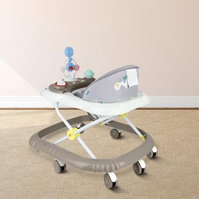 LANTUS Trotteur Bébé 4-en-1 Gris avec fonction pousseur, Trotteur bébé réglable en hauteur et facilement pliable,avec plateau multi-activités interactive avec musique amovible, -67 * 72 * 92cm-Kaki(B) - Publicité LANTUS Trotteur Bébé 4-en-1 Gris avec fonction pousseur, Trotteur bébé réglable en hauteur et facilement pliable,avec plateau multi-activités interactive avec musique amovible, -67 * 72 * 92cm-Kaki(B) - Publicité