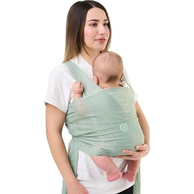 KOALA BABYCARE Écharpe de Portage Été en Maille Respirante Water Sling Léger pour Bébé jusqu’à 9 kg Idéal Douche, Piscine, Plage Ajustable, Séchage Rapide, Compacte - Publicité KOALA BABYCARE Écharpe de Portage Été en Maille Respirante Water Sling Léger pour Bébé jusqu’à 9 kg Idéal Douche, Piscine, Plage Ajustable, Séchage Rapide, Compacte - Publicité