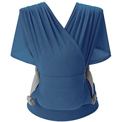 SONARIN Respirante Echarpe de Portage,Porte-bébé Ergonomique Extensible Bébé Sling Écharpe Porte Bébé Portebébé Ventral Légère Portable pour Nouveau-né Tout-petit jusqu'à 15 kg(Bleu) - Publicité SONARIN Respirante Echarpe de Portage,Porte-bébé Ergonomique Extensible Bébé Sling Écharpe Porte Bébé Portebébé Ventral Légère Portable pour Nouveau-né Tout-petit jusqu'à 15 kg(Bleu) - Publicité
