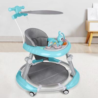 LANTUS Trotteur Bébé Pliable, Marchette Evolutif Bébé avec Boîte à Musique et Lumières,Rangement Facile, 6 Mois et Plus-70 * 70 * 91cm- Bleu - Publicité LANTUS Trotteur Bébé Pliable, Marchette Evolutif Bébé avec Boîte à Musique et Lumières,Rangement Facile, 6 Mois et Plus-70 * 70 * 91cm- Bleu - Publicité