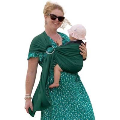 Naturiou Naturioù Simply Sling Émeraude – Écharpe de Portage Bébé à Anneaux (Ring Sling) Sans Nœud – Tendance Vert Émeraude – Anneaux Noirs – 100% Coton Léger (180 g/m²) – Dès la Naissance - Publicité Naturiou Naturioù Simply Sling Émeraude – Écharpe de Portage Bébé à Anneaux (Ring Sling) Sans Nœud – Tendance Vert Émeraude – Anneaux Noirs – 100% Coton Léger (180 g/m²) – Dès la Naissance - Publicité