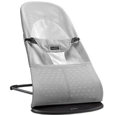 BabyBjörn Transat Balance Soft, Mesh, Argent/Blanc - Publicité BabyBjörn Transat Balance Soft, Mesh, Argent/Blanc - Publicité