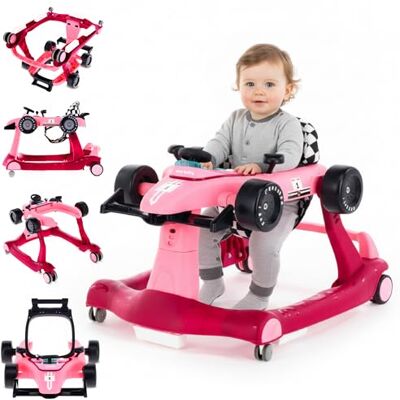 Sun FORMULA RACING Trotteur Bébé Pliable 3-en-1 6+ Mois Rose Jouets d'activités, lumières, mélodies et hauteur réglable - Publicité Sun FORMULA RACING Trotteur Bébé Pliable 3-en-1 6+ Mois Rose Jouets d'activités, lumières, mélodies et hauteur réglable - Publicité