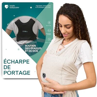 KOALA BABYCARE Une écharpe de portage facile à enfiler, réglable, unisex Porte-bébé multifonctionnel jusqu’à 9 kg - Publicité KOALA BABYCARE Une écharpe de portage facile à enfiler, réglable, unisex Porte-bébé multifonctionnel jusqu’à 9 kg - Publicité