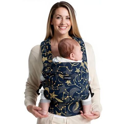 momcozy Porte Bebe Ergonomique 100% Coton,Ciel étoilé, 3–24 Mois, 3,2–20 kg Porte-bébé physiologique, position M, tour de taille réglable de 64 à 127 cm, soutien dorsal en X et ceinture lombaire en EVA - Publicité momcozy Porte Bebe Ergonomique 100% Coton,Ciel étoilé, 3–24 Mois, 3,2–20 kg Porte-bébé physiologique, position M, tour de taille réglable de 64 à 127 cm, soutien dorsal en X et ceinture lombaire en EVA - Publicité