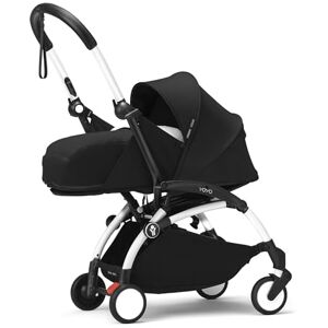 Stokke YOYO3 châssis (Blanc) avec Pack nouveau-né YOYO 0+ (Noir) Comprend un matelas, un harnais à cinq points, une capote extensible, bandoulière rembourrée, et housse de protection - Publicité Stokke YOYO3 châssis (Blanc) avec Pack nouveau-né YOYO 0+ (Noir) Comprend un matelas, un harnais à cinq points, une capote extensible, bandoulière rembourrée, et housse de protection - Publicité