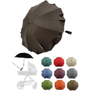 BambiniWelt by Rafael K. Parasol universel pour poussette et buggy Protection UV 50+ Avec support universel pour tubes ronds et ovales réglables, Marron foncé chiné, veux dire - Publicité BambiniWelt by Rafael K. Parasol universel pour poussette et buggy Protection UV 50+ Avec support universel pour tubes ronds et ovales réglables, Marron foncé chiné, veux dire - Publicité