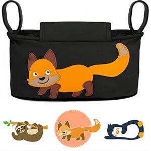 GLÜCKSWOLKE Sac Organisateur Poussette – 6 Motifs I Sac pour Landau I Pochette avec Distributeur de Lingettes et Porte-Gobelets I Baby Bebe Accessoire I Sacoche de Rangement Motif Renard Noir - Publicité GLÜCKSWOLKE Sac Organisateur Poussette – 6 Motifs I Sac pour Landau I Pochette avec Distributeur de Lingettes et Porte-Gobelets I Baby Bebe Accessoire I Sacoche de Rangement Motif Renard Noir - Publicité