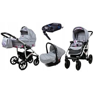 Babylux ® Enfant Poussette Combinée Set 4 en 1 Largo incl. Nacelle, Canne, Siège de voiture, ISOFIX Base Siège Auto Pliable avec Sac à langer, Habillage pluie etc. Publicité Babylux ® Enfant Poussette Combinée Set 4 en 1 Largo incl. Nacelle, Canne, Siège de voiture, ISOFIX Base Siège Auto Pliable avec Sac à langer, Habillage pluie etc. Publicité