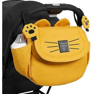 Sunveno Sac à couches pour chat grande capacité maman sac de voyage maternité universel bébé poussette sacs organisateur (jaune) - Publicité Sunveno Sac à couches pour chat grande capacité maman sac de voyage maternité universel bébé poussette sacs organisateur (jaune) - Publicité