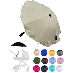 BambiniWelt by Rafael K. Parasol universel pour poussette et buggy Protection UV 50+ Avec support universel pour tubes ronds et ovales réglables (beige) - Publicité BambiniWelt by Rafael K. Parasol universel pour poussette et buggy Protection UV 50+ Avec support universel pour tubes ronds et ovales réglables (beige) - Publicité