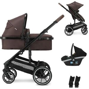 Deryan NOA Poussette 3 en 1 avec Siège auto I-Size, système de voyage, poussette bébé, poussette pliable, pour nouveau-né jusqu'à 4 ans (Chocolate) - Publicité Deryan NOA Poussette 3 en 1 avec Siège auto I-Size, système de voyage, poussette bébé, poussette pliable, pour nouveau-né jusqu'à 4 ans (Chocolate) - Publicité