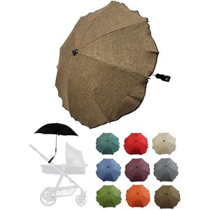 BambiniWelt by Rafael K. Parasol universel pour poussette et buggy Protection UV 50+ Avec support universel pour tubes ronds et ovales réglables, Marron clair chiné - Publicité BambiniWelt by Rafael K. Parasol universel pour poussette et buggy Protection UV 50+ Avec support universel pour tubes ronds et ovales réglables, Marron clair chiné - Publicité