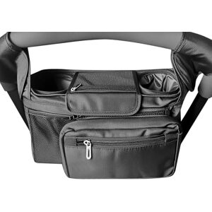 QWORK ® Organisateur de Poussette Universel avec 2 Porte-Gobelets Isothermes y Bolsillo Desmontable Ajuste Universal Para Todos Los modelos de cochecitos - Publicité QWORK ® Organisateur de Poussette Universel avec 2 Porte-Gobelets Isothermes y Bolsillo Desmontable Ajuste Universal Para Todos Los modelos de cochecitos - Publicité