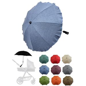 BambiniWelt by Rafael K. Parasol universel pour poussette et buggy Protection UV 50+ Avec support universel pour tubes ronds et ovales réglables (bleu chiné) - Publicité BambiniWelt by Rafael K. Parasol universel pour poussette et buggy Protection UV 50+ Avec support universel pour tubes ronds et ovales réglables (bleu chiné) - Publicité