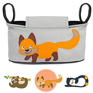 GLÜCKSWOLKE Sac Organisateur Poussette – 6 Motifs I Sac pour Landau I Pochette avec Distributeur de Lingettes et Porte-Gobelets I Baby Bebe Accessoire I Sacoche de Rangement Motif Renard Gris - Publicité GLÜCKSWOLKE Sac Organisateur Poussette – 6 Motifs I Sac pour Landau I Pochette avec Distributeur de Lingettes et Porte-Gobelets I Baby Bebe Accessoire I Sacoche de Rangement Motif Renard Gris - Publicité