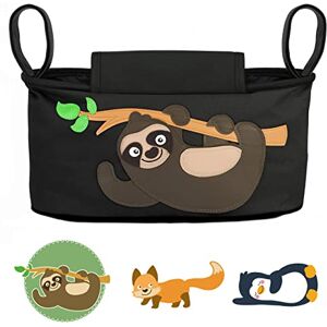 GLÜCKSWOLKE Sac Organisateur Poussette – 6 Motifs I Sac pour Landau I Pochette avec Distributeur de Lingettes et Porte-Gobelets I Baby Bebe Accessoire I Sacoche de Rangement Motif Paresseux Noir - Publicité GLÜCKSWOLKE Sac Organisateur Poussette – 6 Motifs I Sac pour Landau I Pochette avec Distributeur de Lingettes et Porte-Gobelets I Baby Bebe Accessoire I Sacoche de Rangement Motif Paresseux Noir - Publicité