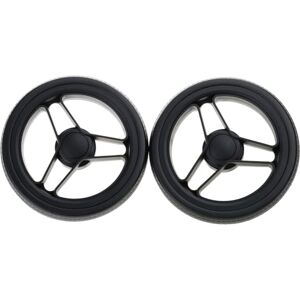 GMBYLBY Ensemble de roues pour poussette de bébé en caoutchouc et métal, roues de poussette de rechange, repose-poignet avant pour Plus - Publicité GMBYLBY Ensemble de roues pour poussette de bébé en caoutchouc et métal, roues de poussette de rechange, repose-poignet avant pour Plus - Publicité