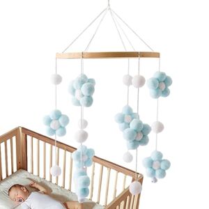 Fulenyi Mobile de berceau   Mobiles de pépinière modernes   Carrousel de berceau pour bébés garçons et filles de 0 à 12 mois, adapté pour lit de berceau, poussette, siège d'auto, comprend des fleurs - Publicité